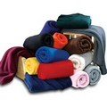 Royal Blue Polar Fleece Full Throw Blanket